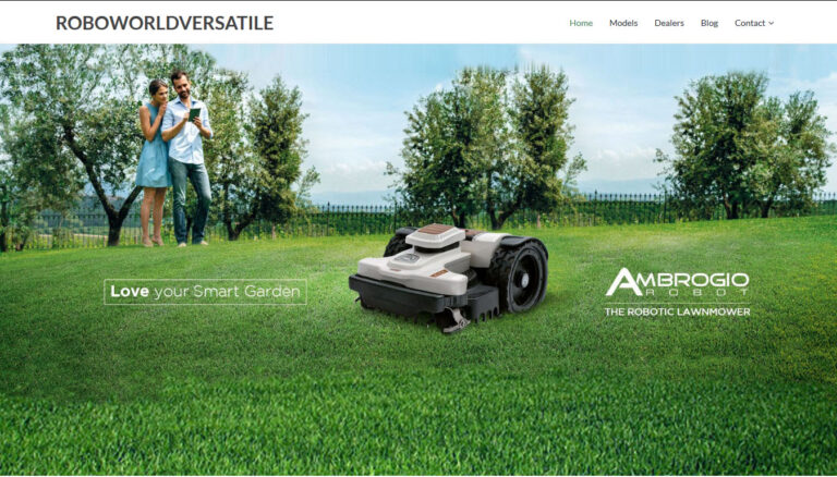 robotic lawnmower web site home page